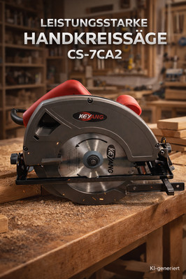 KEYANG Handkreissäge CS-7CA2, 1100 W, 185mm im Originalkarton #C