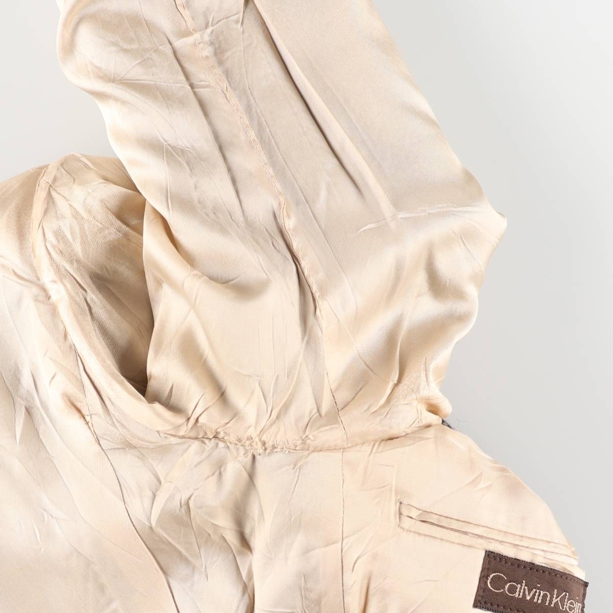 Used Calvin Klein Check Pattern Tailored Jacket Men's Size Small thumbnail 10