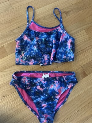 Under Armour Kid's Girl Two-Piece Bikini Set Photon Blue Flutter 14