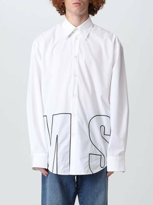 MSGM Embroidered Logo Long Sleeve Shirt 3340ME13X 227500 01 133040154