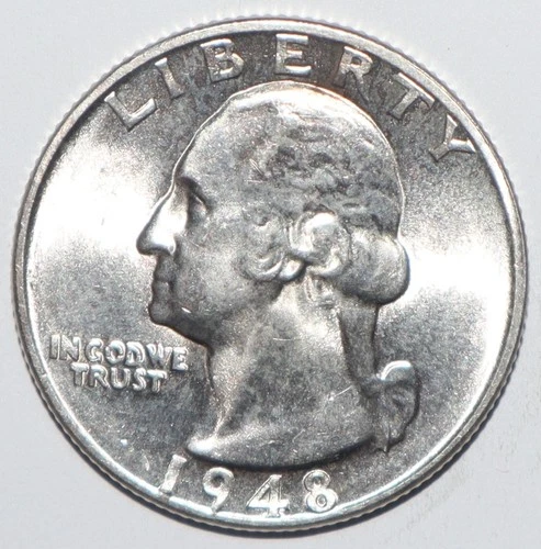 1948 S Washington Quarter CHOICE BRILLIANT UNCIRCULATED (I173)