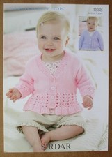 Sirdar Snuggly DK Knitting Pattern 1888: Baby/Child's Cardigans: 0-7yrs