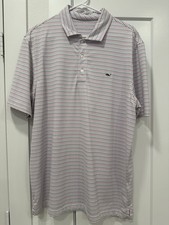 VINEYARD VINES Performance Polo Multi-Color Stripe - Size Large