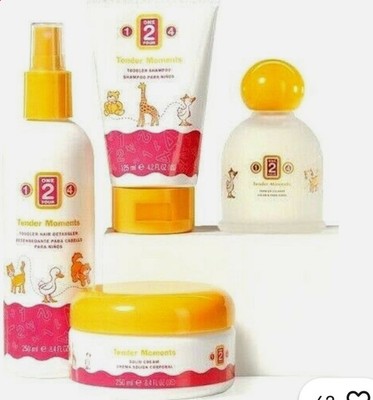 JAFRA TENDER MOMENTS 123 SET COLOGNE, SOLID CREM, SHAMPOO AND HAIRSPRAY NEW