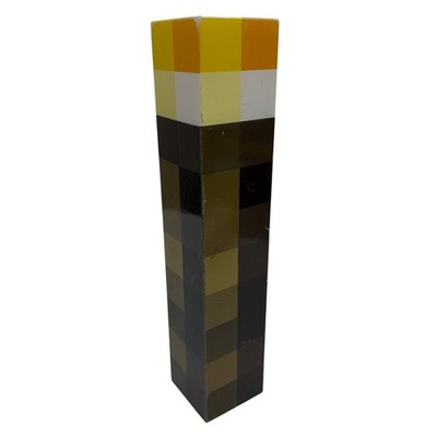 ThinkGeek Minecraft Light-Up Torch 2012 Wall Lamp   Poor Condition