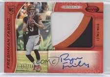 2019 Certified Freshman Fabric Signatures Mirror Red 57/199 Ryan Finley Auto 5o1