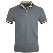 Men's Short Sleeve Color Polo Shirt Casual Summer Wear T-shirt Beach Tee Gift