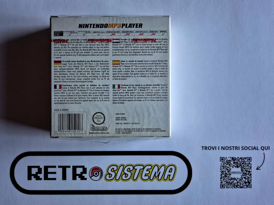 Nintendo DS Game Boy Micro Nintendo MP3 Player versione europea NUOVO SIGILLATO - Immagine 3 di 3