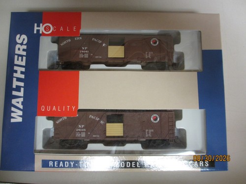 Walthers HO 932 22123 Northern Pacific 40' caja de madera coche paquete de 2 nuevos | Condition: New
