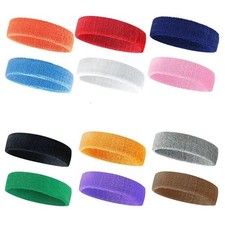 1 UPick TERRY SWEATBAND Cotton Headbands Absorbent Workout Quality Sport BANDS
