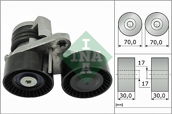 Riemenspanner, Keilrippenriemen FÜR BMW 3 (E90) - Schaeffler INA 534 0496 10-image
