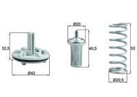 NEU - Mahle TX18380D Thermostat, KüHlmittel FüR Audi Seat Skoda VW