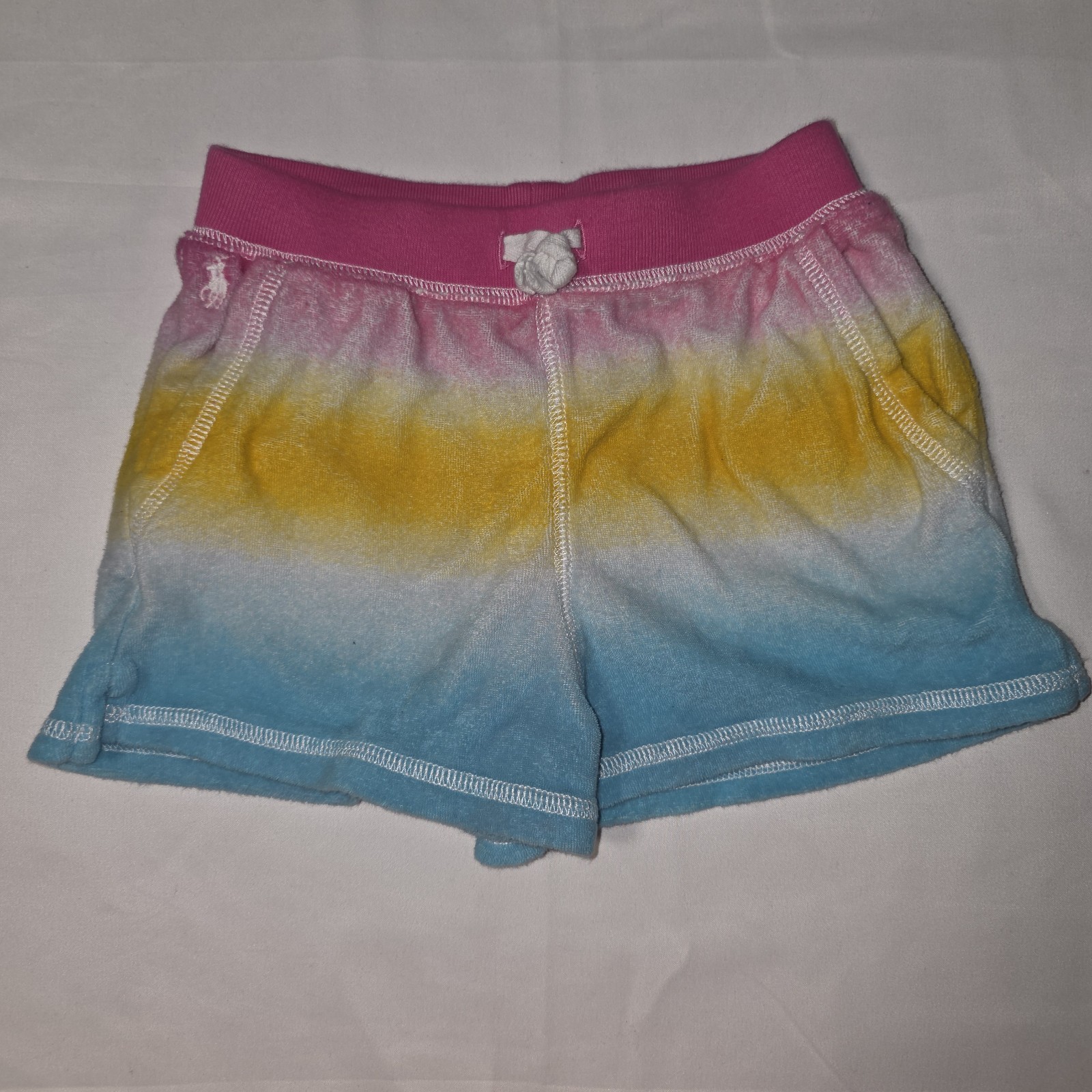 Polo Ralph Lauren Girls Shorts Colorful Pastel Tie Dye Size 5 Y0