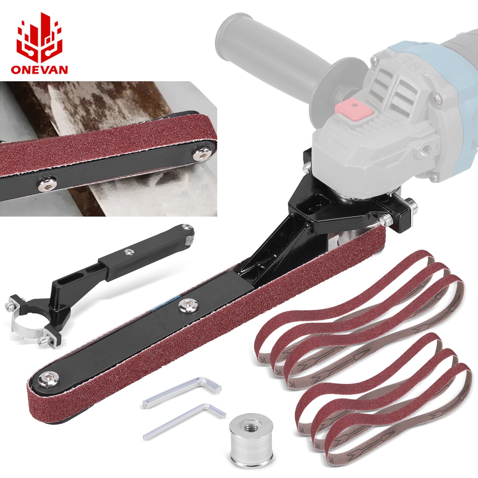 Belt Sander attachments for Angle Grinder Detailing Bandfile Sander adapter