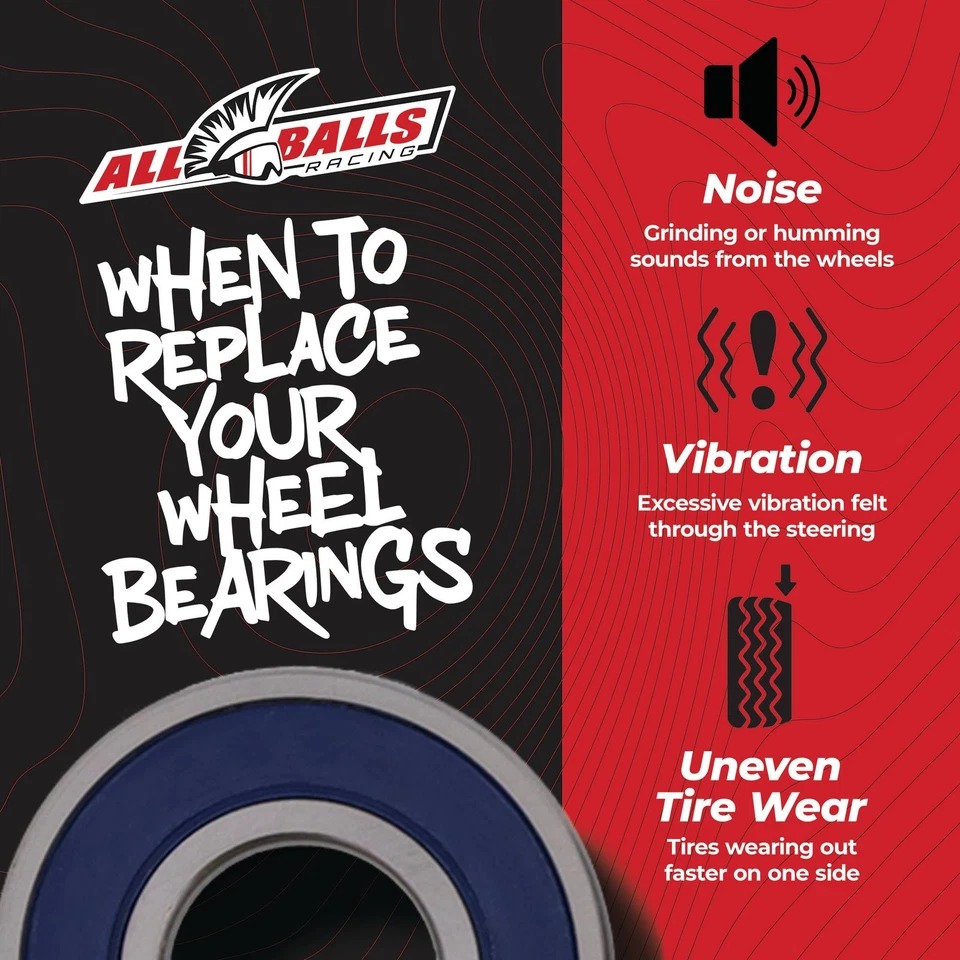 All Balls 25-1389 Wheel Bearing Kit Front For Triumph Street Triple 08-10 - Image 3 of 4