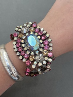 Vintage Bijoux MG Czech Glass Bracelet