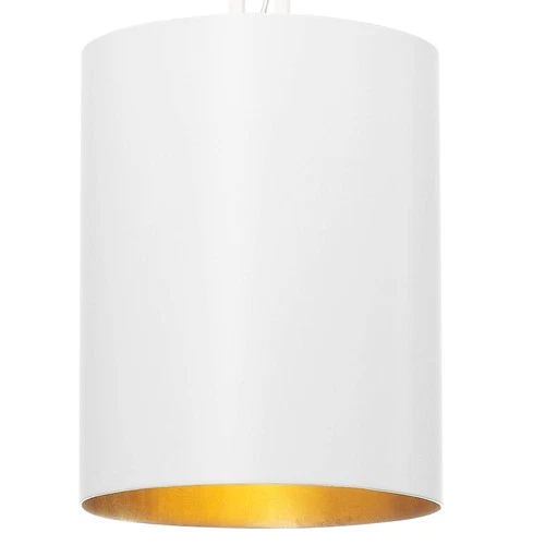 Crystorama Alston 8" Wide Matte White and Gold Mini Pendant - Picture 3 of 4