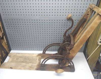 #ad #ad Antique Barn Beam Boring Machine Hand Drill Brace $259.95