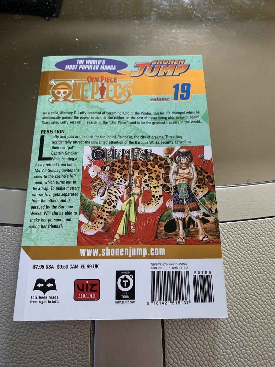 One Piece Vol 19 Gold Foil Cover 1st First Printing Edition Manga