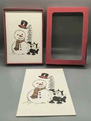 Vintage Felix The Cat Greeting Cards Holiday Cards - RARE Graphique De France -