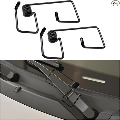 #ad Windshield Wiper Arm Pressure Spring Booster with Silicone Co Size: 2PCS Black $11.99