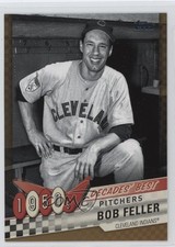 2020 Topps Update Decades Best Pitchers Gold 12/50 Bob Feller #DB-7 HOF 13iq