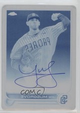 2022 Topps Chrome Veteran Printing Plate Cyan 1/1 Joe Musgrove Auto 1s4s