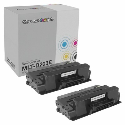 2PK MLT-D203E for Samsung 203E BLACK Extra HY Toner Cartridge SL-M4020 SL-M3820D
