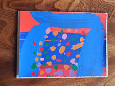 Christmas card by Albert Irvin, 2000. Signed and dated by the artist.
