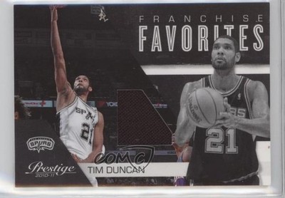 2010 Panini Prestige Franchise Favorites Materials /249 Tim Duncan #20 HOF k4s