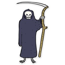Grim Reaper Death - Vinyl Decal Sticker - Car Window Laptop - ebn7991