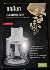 Braun Multiquick Zerkleinerer, Neu OVP Passendes Zubehör Pürierstab Benötigt