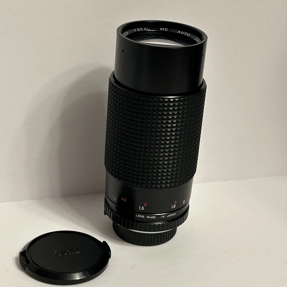Телеобъектив Focal MC с автоматическим зумом 80–200 мм f/4.0 крепление Minolta MD японский винтажный - Изображение 4 из 4
