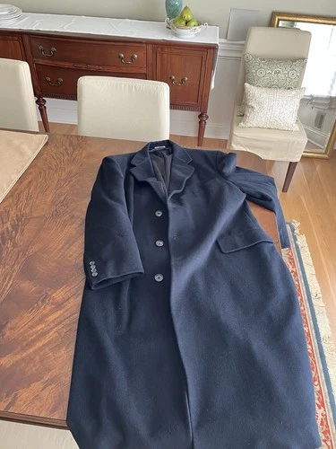 Vintage The English Shop Princeton Cashmere Coat Men Size 42 - product listing photo