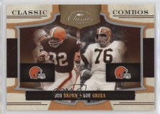 2009 Donruss Classics Classic Combos Silver /250 Lou Groza Jim Brown #3 HOF 0a2