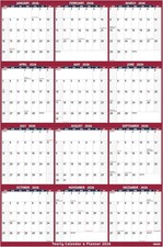 2026 Yearly Wall Calendar Large 25x38 Full Year Planner Thick Paper with Notes R