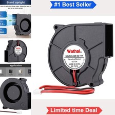12V Centrifugal Blower Fan 75mm 3 Inch Brushless Cooling 3000RPM 11.9CFM Sleeve
