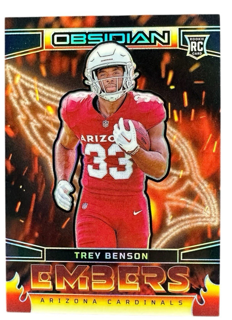 2024 PANINI OBSIDIAN INTERNATIONAL TREY BENSON EMBERS #17 CASE HIT SSP CARDINALS