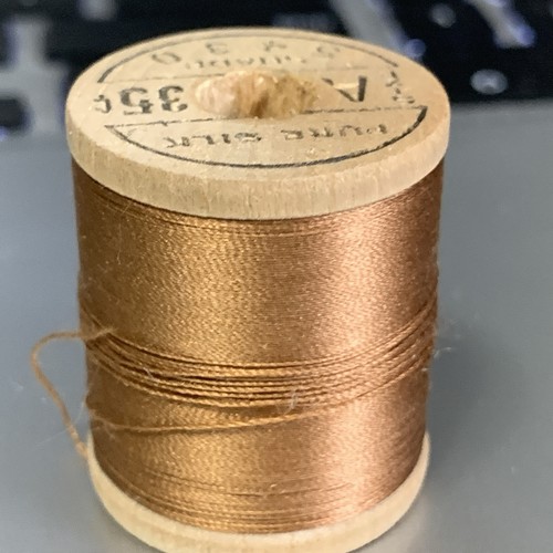 Vtg Silk Thread Belding Corticelli 5430 Silk Fly Tying Thread Wood Sz A 100 yard - Picture 4 of 11