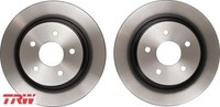 2X Bremsscheibe TRW DF6150 2 Bremsscheiben Hinterachse Hinten FüR Ford