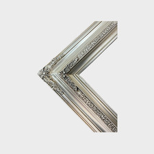 24 X 30 In Stock-Traditional compo ornate wood frame, silver leaf frame, wood
