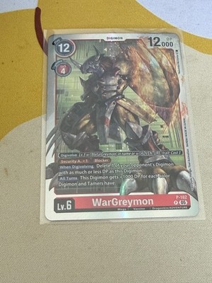 Wargreymon P-182 Promo Reprint Digimon TCG AD01 Generation