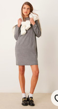 NWOT sold out style Gap Gray knit long sleeve mini sheath XS
