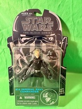 Star Wars Black Series 14 Imperial Navy Commander 3.75 Figure 2014 Blue Card