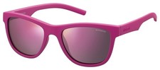 Kids Polaroid PLD8018/S Polarized UV400 Sunglasses Square Pink Pink Multilayer