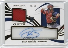 2021 Immaculate Clearly Clutch Rookie Materials /60 Ryan Jeffers Auto 0dp1