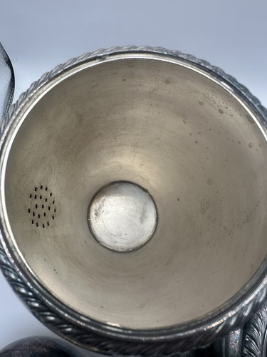 Ensemble théière vintage ONEIDA Fiesta USA plaqué argent - Photo 5/12