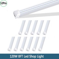 12 Pack 8FT 120W Led Tube Light 8 Foot Led Shop Light T8 Integrate Fixture Bulbs