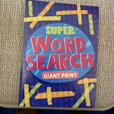Super Word Search Giant Print - Vision St - 28 Puzzles