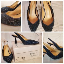 Betsey Johnson Women's Clark Pump Navy Blue Size 6.5 Only Worn Once